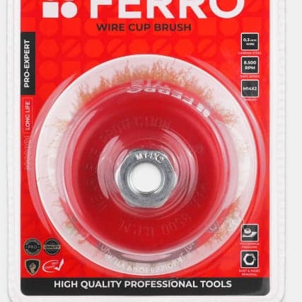 Чашечная проволочная щётка FERRO