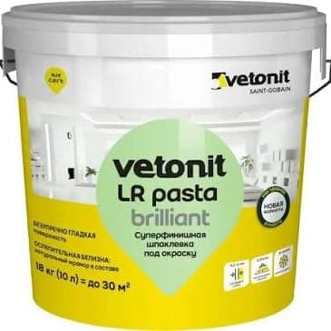 Полимерная шпаклёвка Vetonit, 18 кг