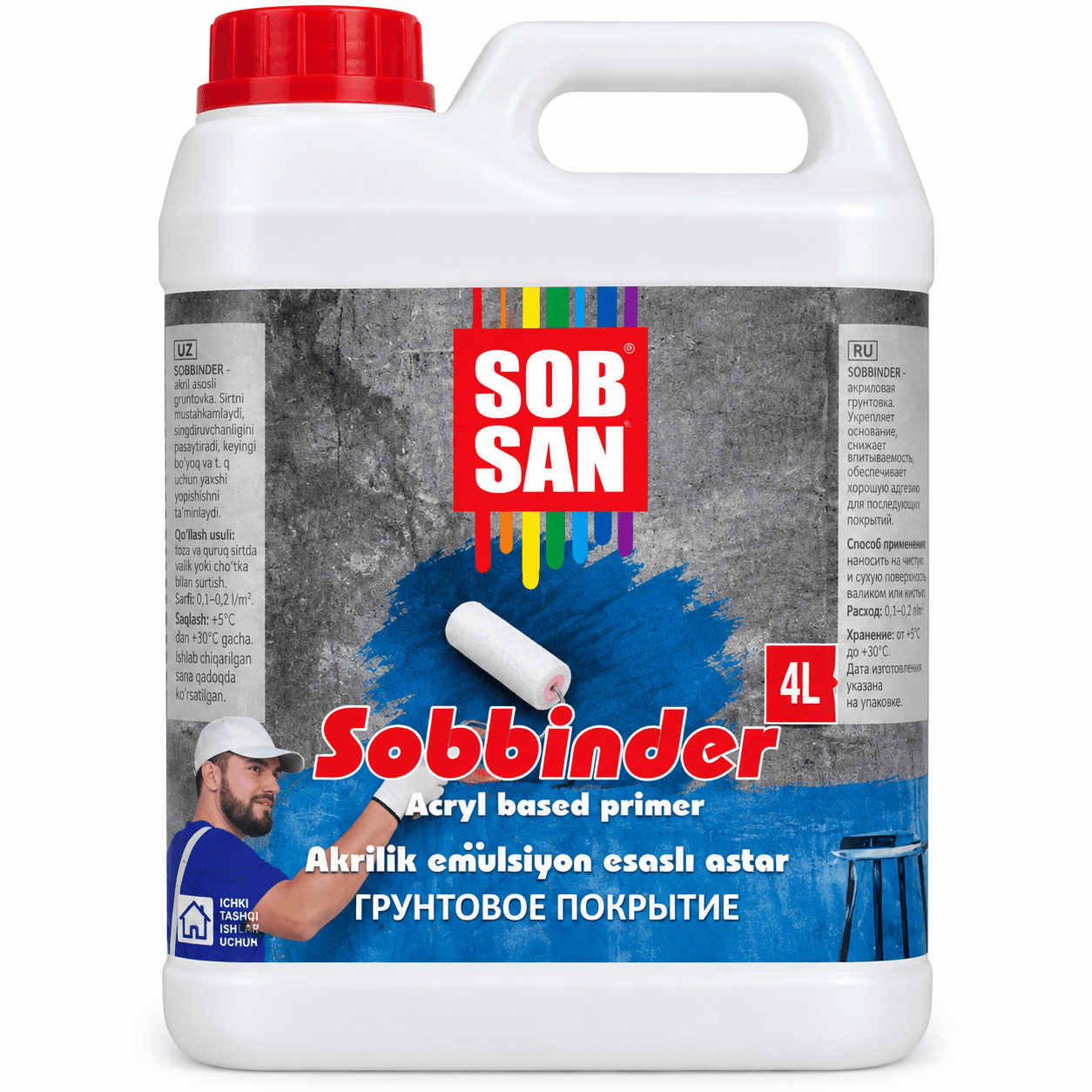 Акриловая грунтовка SOBSAN SOBBINDER 2