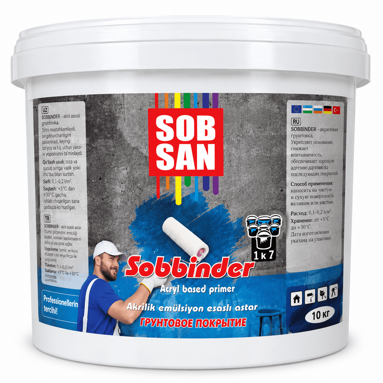 Акриловая грунтовка SOBSAN SOBBINDER
