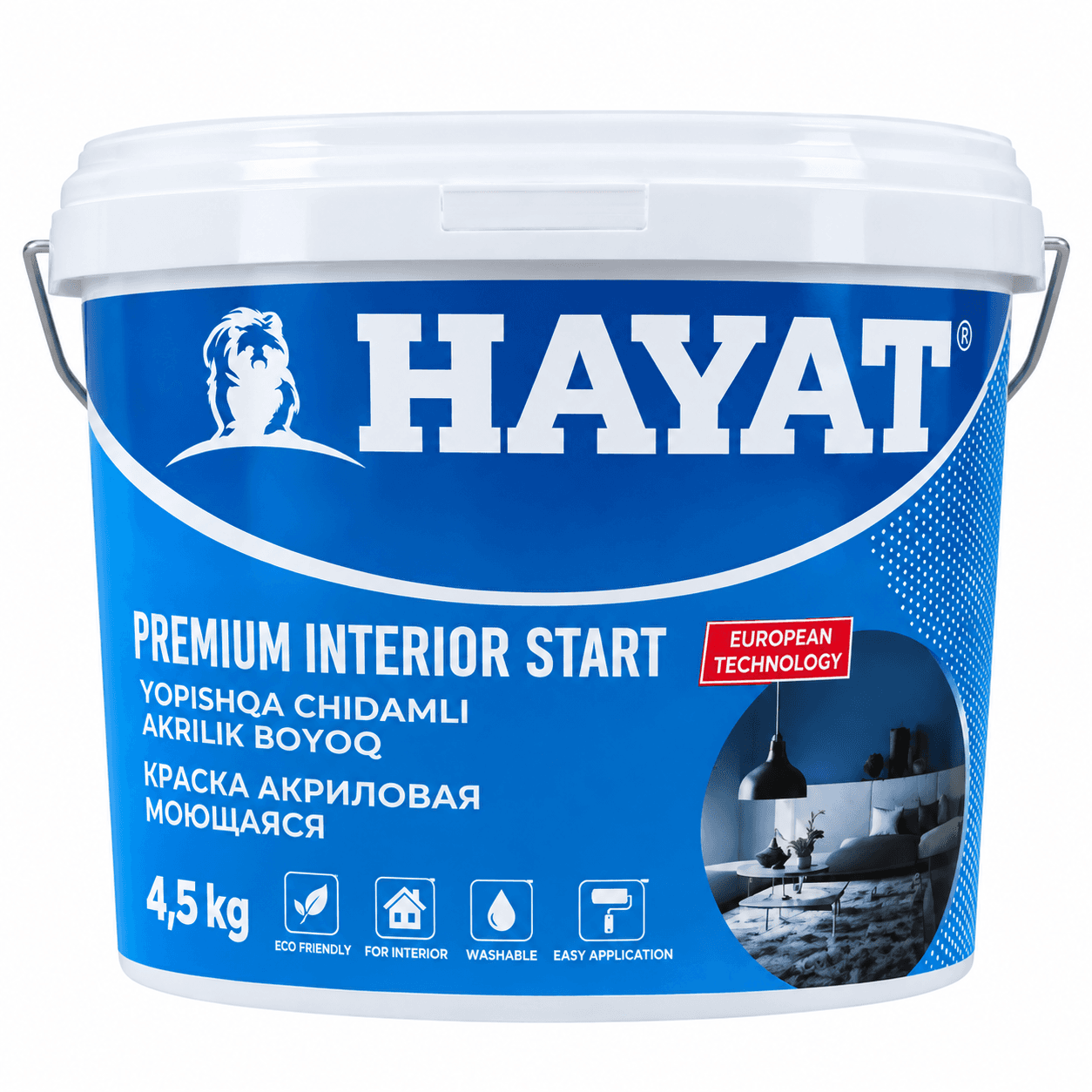 Моющаяся эмульсионная краска HAYOT 6