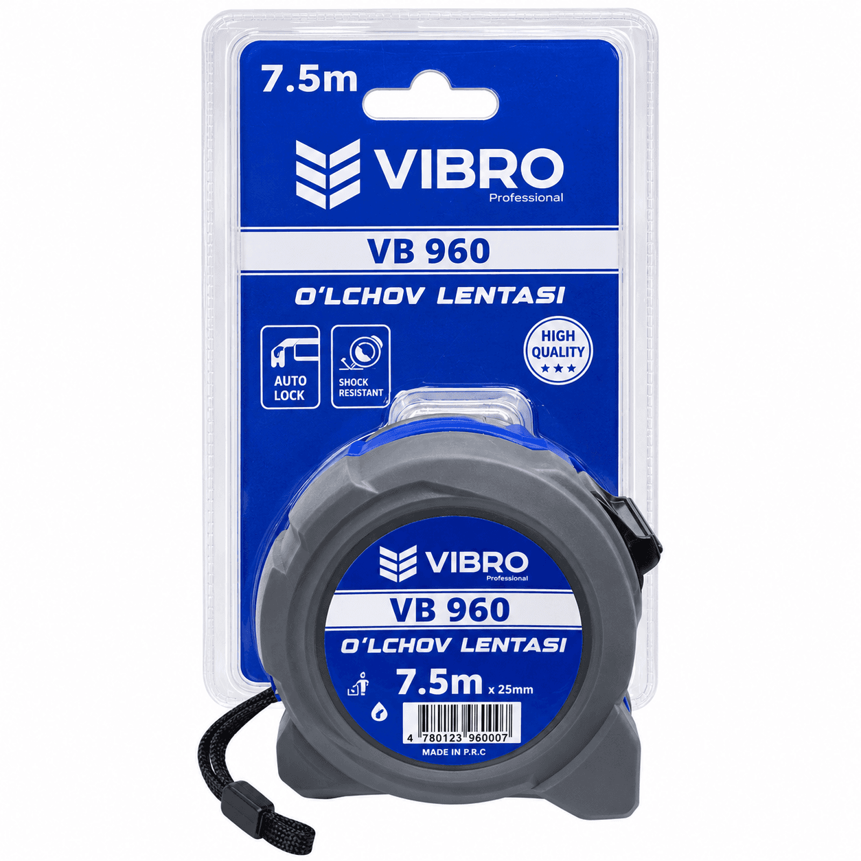 VIBRO рулетка 7,5 м