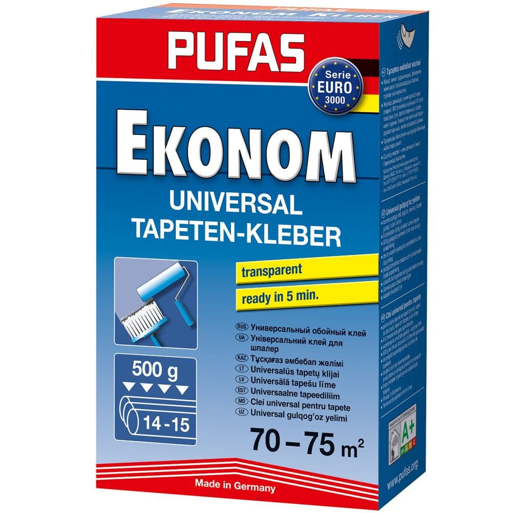 Клей для обоев Pufas Ekonom 500 гр