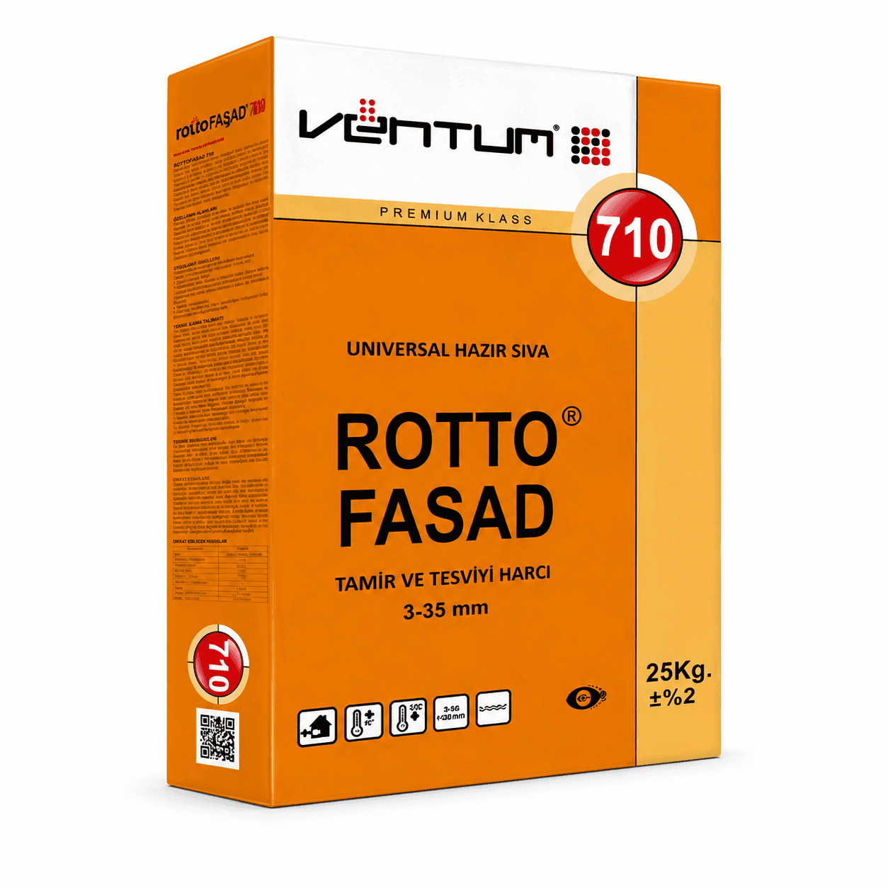 Фасадная штукатурка VENTUM ROTTO FASAD 710, 25 кг