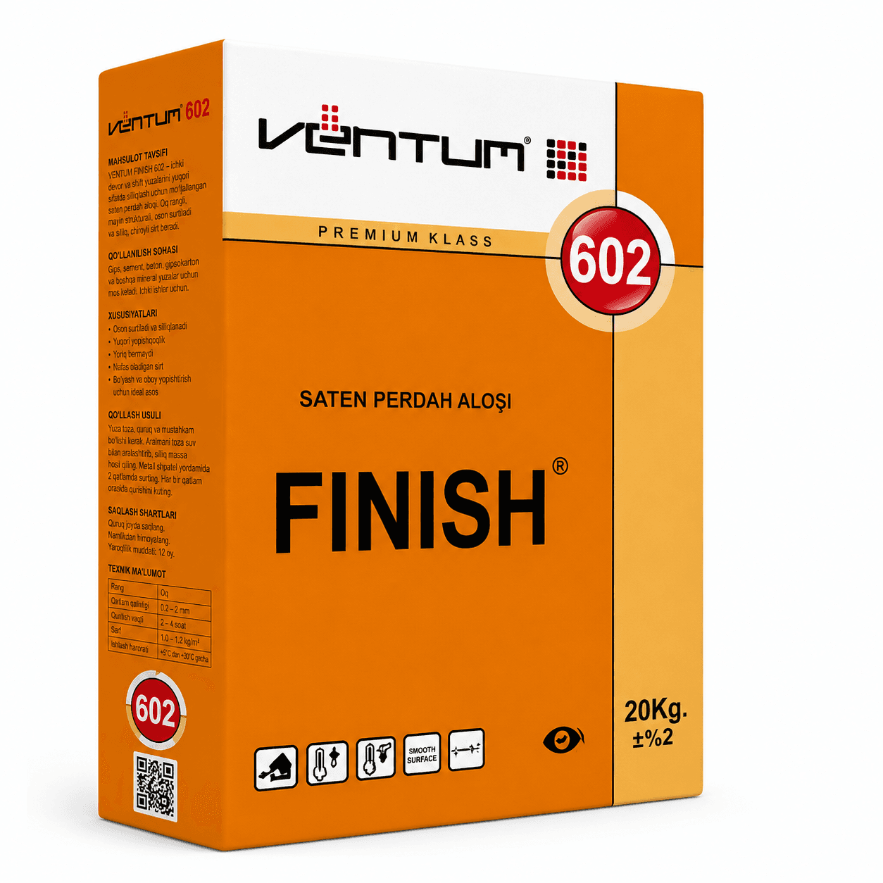 VENTUM FINISH 602 финиш шпаклёвка