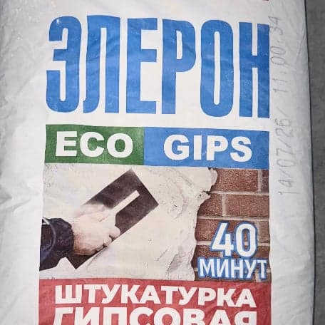 Гипсовая штукатурка ELERON ECO BOND RODBAND, 25 кг, ручная