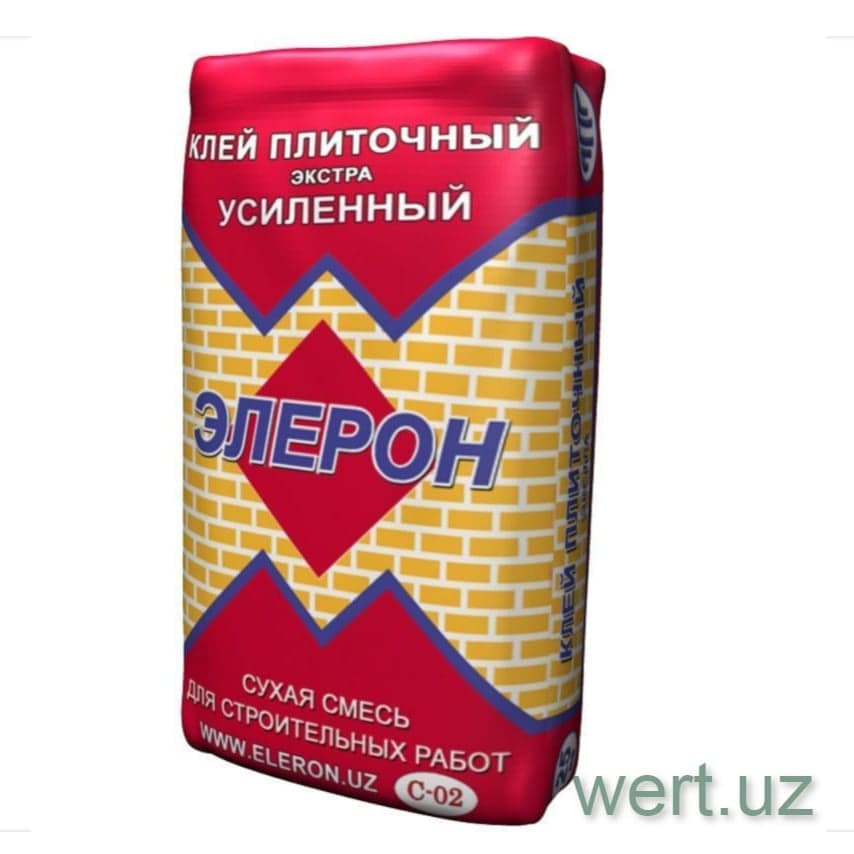 ELERON C-02 кучайтирилган кафель елими, 25 кг