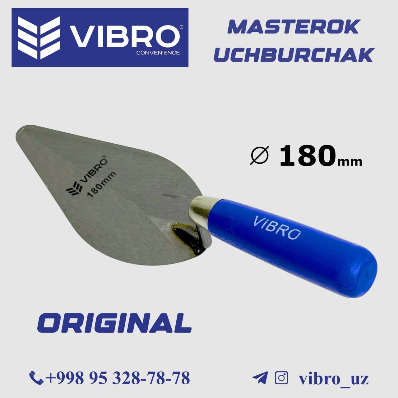 VIBRO учбурчак мастерок